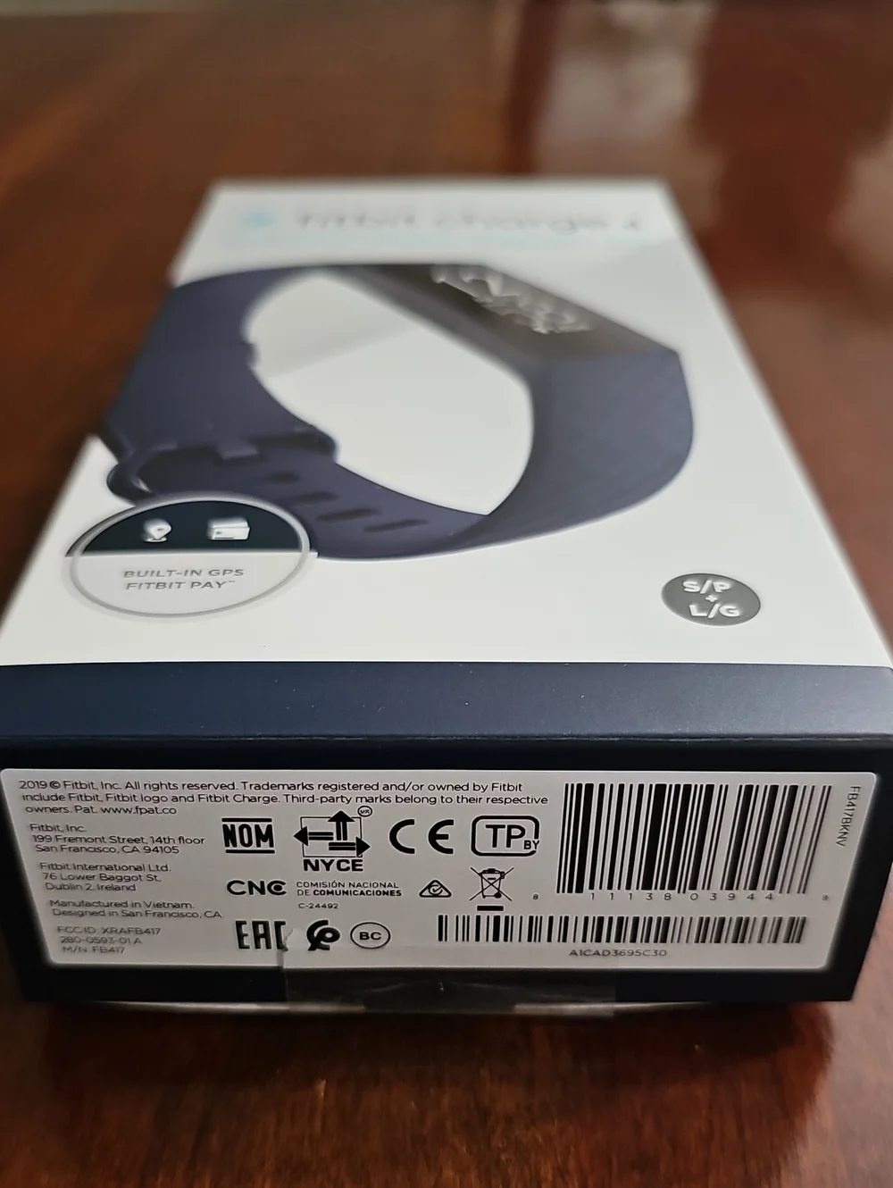 fitbit Charge 4 Fitness Tracker - Storm Blue & Black Bands